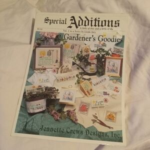 Special Additions Gardener's Goodies Cross Stitch Pattern Booklet Gardening
